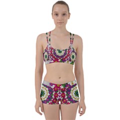 Fauna Fantasy Bohemian Midsummer Flower Style Women s Sports Set by pepitasart