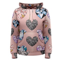 Gem Hearts And Rose Gold Women s Pullover Hoodie by NouveauDesign