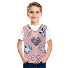 Gem Hearts And Rose Gold Kids  Sportswear by NouveauDesign