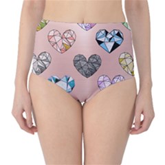 Gem Hearts And Rose Gold Classic High-waist Bikini Bottoms by NouveauDesign