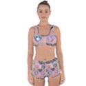 gem hearts and rose gold Racerback Boyleg Bikini Set View1