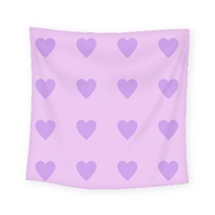 Violet Heart Square Tapestry (small) by snowwhitegirl