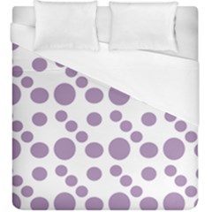 Violet Dots Duvet Cover (king Size) by snowwhitegirl