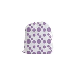 Violet Dots Drawstring Pouches (xs)  by snowwhitegirl