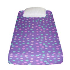 Heart Drops Fitted Sheet (single Size) by snowwhitegirl