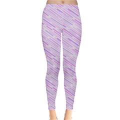 Silly Stripes Lilac Leggings  by snowwhitegirl