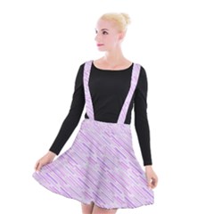 Silly Stripes Lilac Suspender Skater Skirt by snowwhitegirl