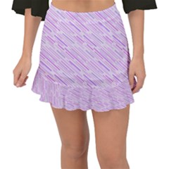 Silly Stripes Lilac Fishtail Mini Chiffon Skirt by snowwhitegirl