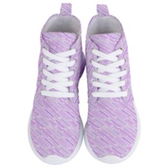 Silly Stripes Lilac Women s Lightweight High Top Sneakers