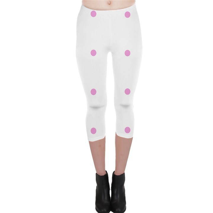 Pink Dots Capri Leggings 