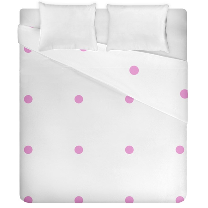 Pink Dots Duvet Cover Double Side (California King Size)