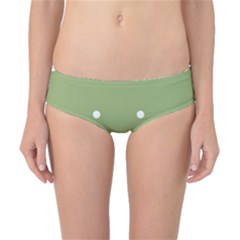 Olive Dots Classic Bikini Bottoms by snowwhitegirl