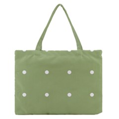 Olive Dots Zipper Medium Tote Bag by snowwhitegirl