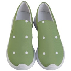 Olive Dots Women s Lightweight Slip Ons by snowwhitegirl