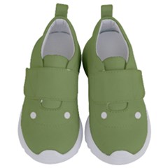 Olive Dots Velcro Strap Shoes