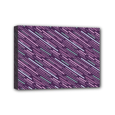 Silly Stripes Mini Canvas 7  X 5  by snowwhitegirl