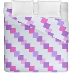 Geometric Squares Duvet Cover Double Side (king Size) by snowwhitegirl