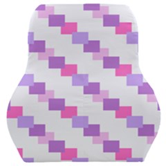 Geometric Squares Car Seat Back Cushion 