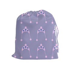 Pink Hat Drawstring Pouches (extra Large) by snowwhitegirl