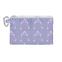 Pink Hat Canvas Cosmetic Bag (Medium) View1