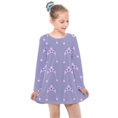 Pink Hat Kids  Long Sleeve Dress