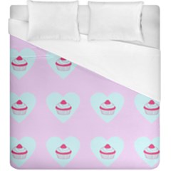 Pink Cupcake Duvet Cover (king Size) by snowwhitegirl