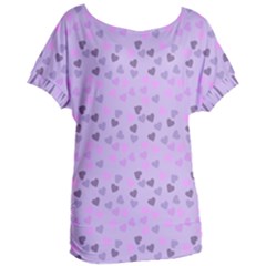 Heart Drops Violet Women s Oversized Tee by snowwhitegirl