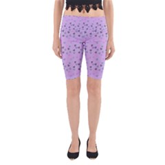 Heart Drops Violet Yoga Cropped Leggings by snowwhitegirl