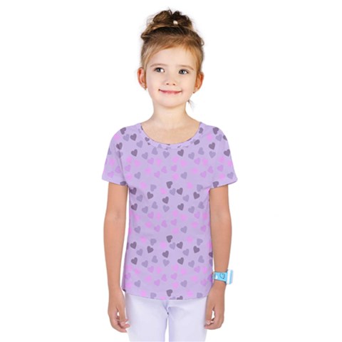 Heart Drops Violet Kids  One Piece Tee by snowwhitegirl