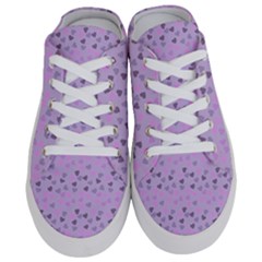 Heart Drops Violet Half Slippers