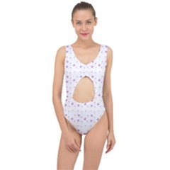 Blue Hats Center Cut Out Swimsuit