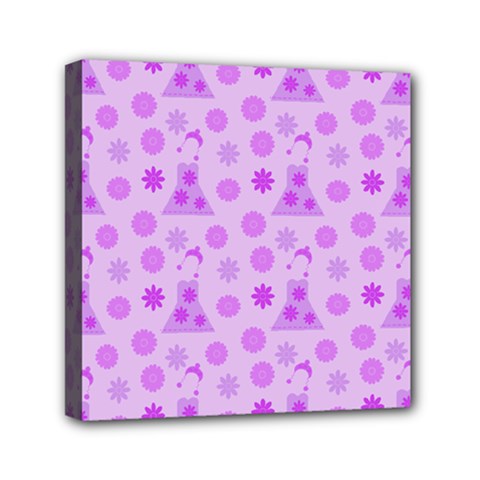 Purple Dress Mini Canvas 6  X 6  by snowwhitegirl