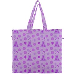 Purple Dress Canvas Travel Bag