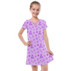 Purple Dress Kids  Cross Web Dress