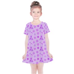 Purple Dress Kids  Simple Cotton Dress