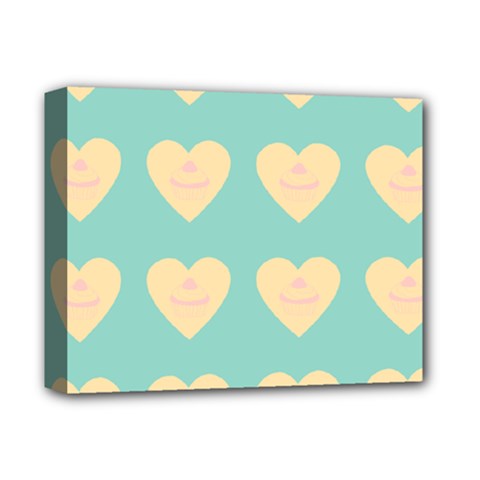 Teal Cupcakes Deluxe Canvas 14  X 11  by snowwhitegirl