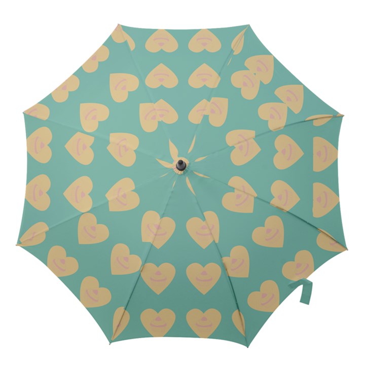 Teal Cupcakes Hook Handle Umbrellas (Large)