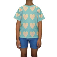 Teal Cupcakes Kids  Short Sleeve Swimwear by snowwhitegirl