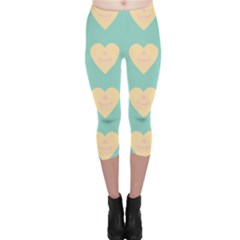 Teal Cupcakes Capri Leggings  by snowwhitegirl