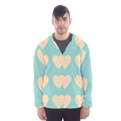 Teal Cupcakes Hooded Windbreaker (men) by snowwhitegirl