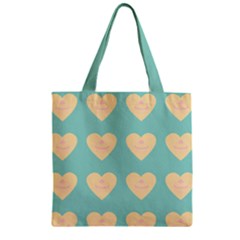 Teal Cupcakes Zipper Grocery Tote Bag by snowwhitegirl