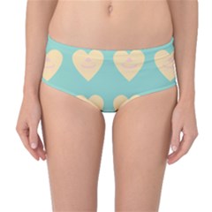 Teal Cupcakes Mid-waist Bikini Bottoms by snowwhitegirl