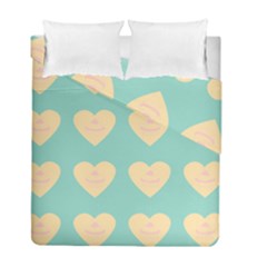 Teal Cupcakes Duvet Cover Double Side (full/ Double Size)