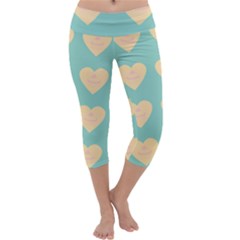 Teal Cupcakes Capri Yoga Leggings by snowwhitegirl