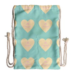 Teal Cupcakes Drawstring Bag (large) by snowwhitegirl