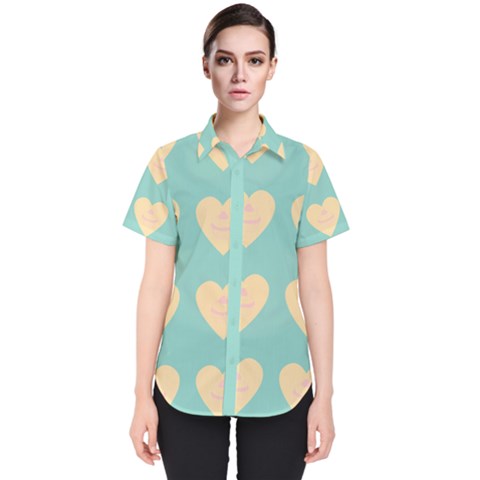 Teal Cupcakes Women s Short Sleeve Shirt by snowwhitegirl