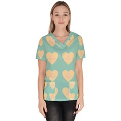 Teal Cupcakes Scrub Top by snowwhitegirl