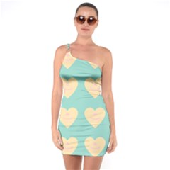 Teal Cupcakes One Soulder Bodycon Dress by snowwhitegirl