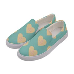 Teal Cupcakes Women s Canvas Slip Ons by snowwhitegirl