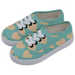 Teal Cupcakes Kids  Classic Low Top Sneakers by snowwhitegirl